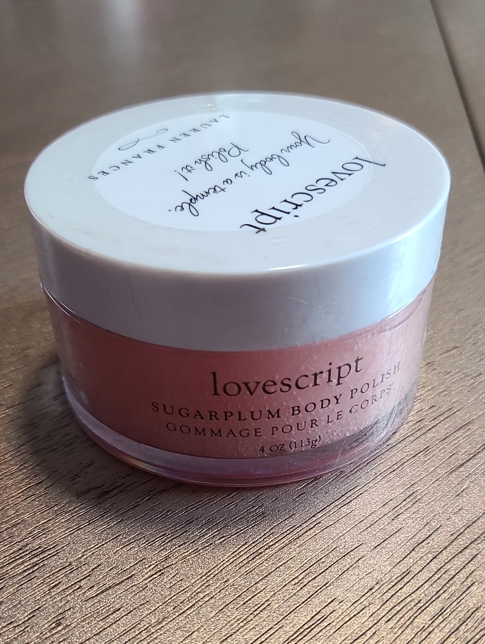 Lovescript Sugarplum Body Polish 4oz. New